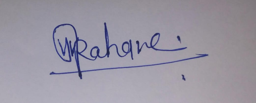 Vice Principal's Signature